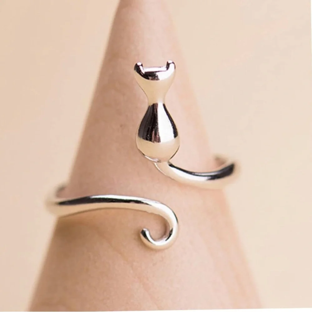 Sterling Silver Cat Ring NWOT